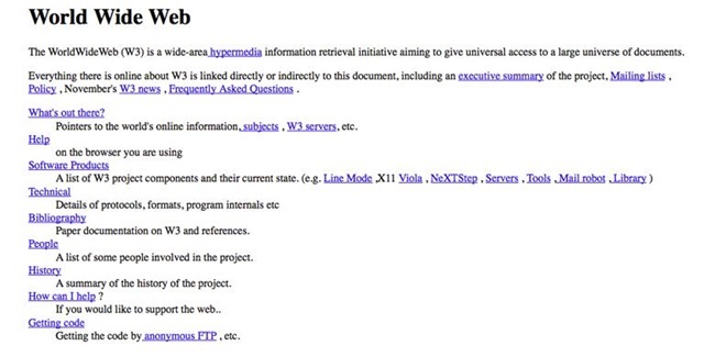 situs pertama di dunia