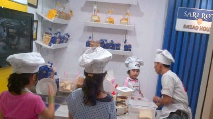 buat roti kidzania