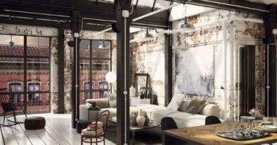 rumah gaya interior industrial